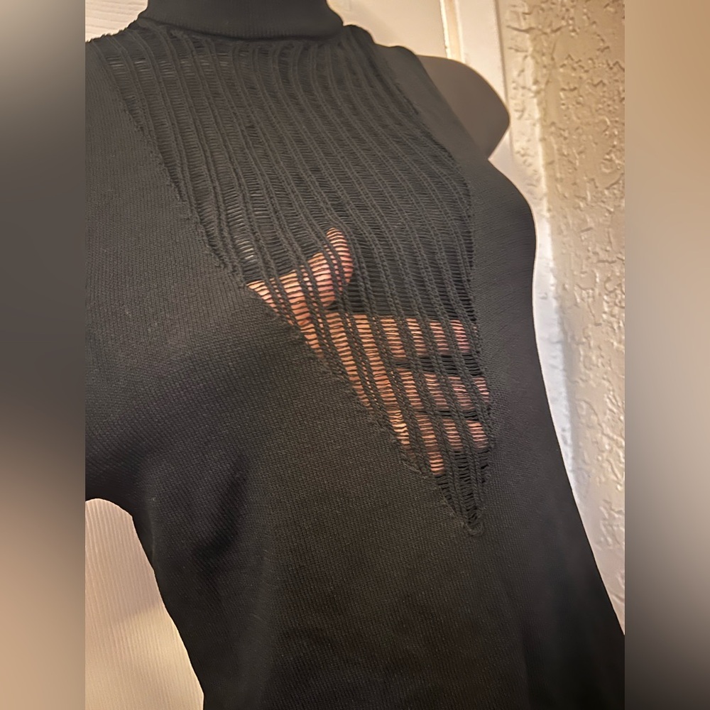 Black Sleeveless Knit dress